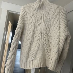 Zara cream knit sweater
